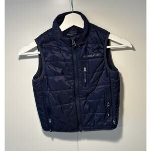 VINEYARD VINES Boys Navy Blue Puffer Vest sz 5 (years)